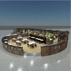 Food Court  Round Design