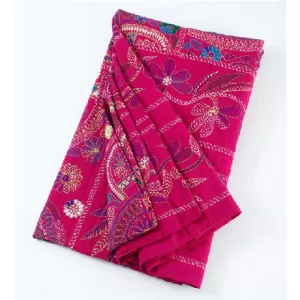 Nakshi Kathan Saree Pink